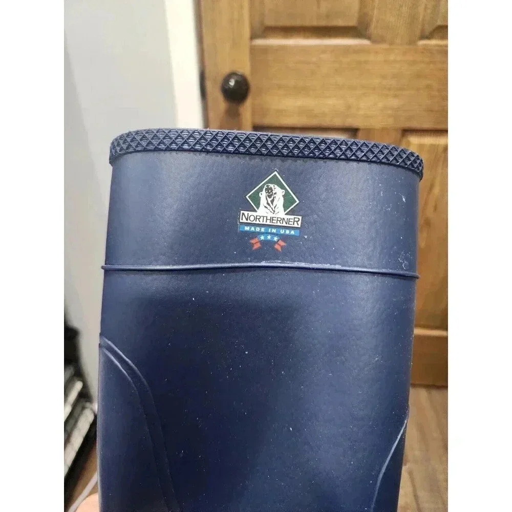 Women’s NORTHERNER High Waterproof Rubber Hunting Hiking Boots. Blue. Size 6 - Picture 6 of 6